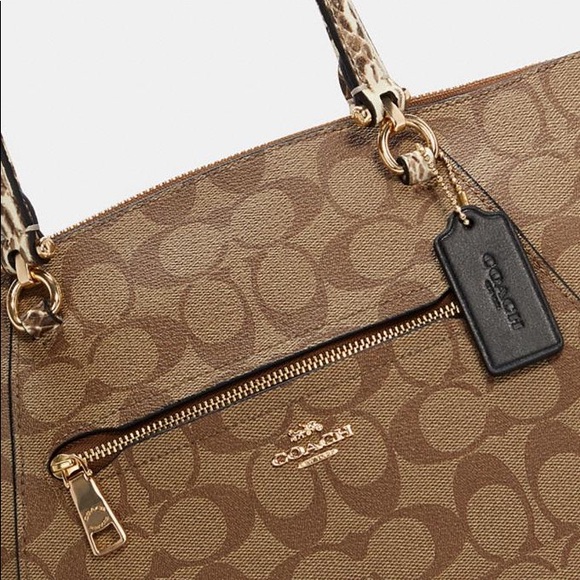 Coach Satchel In Colorblock Signature Canvas - Picture 4 of 10